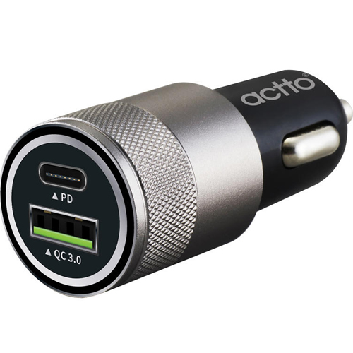 Actto PD QC3.0 듀얼 로켓 차량용 충전기 CCU-23_이미지