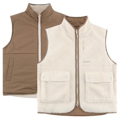 와키윌리 리버시블 플리스 베스트 WA2503JK15BR_이미지