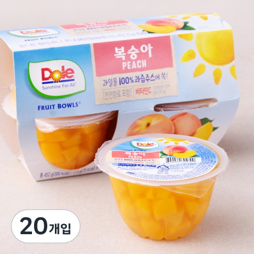 후룻볼 복숭아 113g 20개입