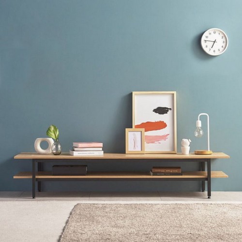 노하우 코타 선반형 스틸 거실장 1800_이미지