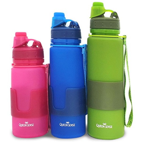 실리콘 플렉시블 스포츠물병 생수통 물통 자전저물통 등산 낚시 캠핑 스포츠용