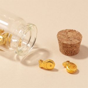 한국금다이아몬드 행운 물고기 콩알금 미니 골드바 금테크 1g (1개)