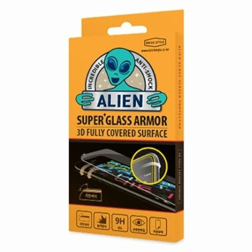 아이폰XS 맥스 에어리언 쉴드 3D 풀커버 강화유리 보호필름 (액정 1매)