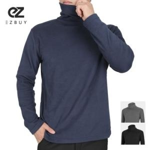 이지바이 터틀맨 남성 기모 목폴라 티셔츠 프리미엄 겨울 플리스 목티 터틀넥 티셔츠 ST23LT090M_이미지
