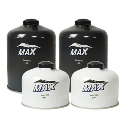맥선 맥스 이소 부탄 가스 450g 2개 + 230g 2개