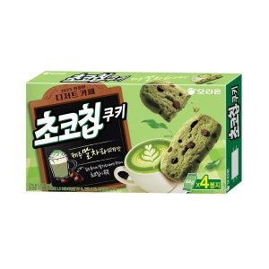 오리온 초코칩쿠키 제주말차라떼맛 256g (1개)_이미지