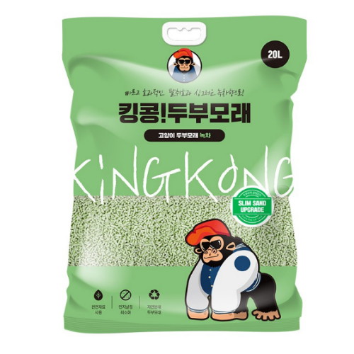 AL네트웍스 킹콩 두부모래 녹차 20L[2개]
