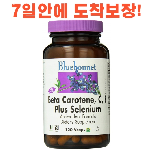 블루보넷 뉴트리션 베타카로틴 C E 및 셀레늄 120캡슐 (1개)_이미지