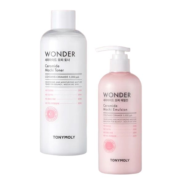 원더 세라마이드 모찌 토너 500ml + 에멀전 300ml
