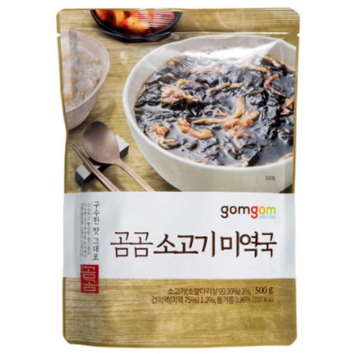 쿠팡 곰곰 소고기미역국 500g이미지입니다. 누르면 해당 게시물로 새창이동합니다.