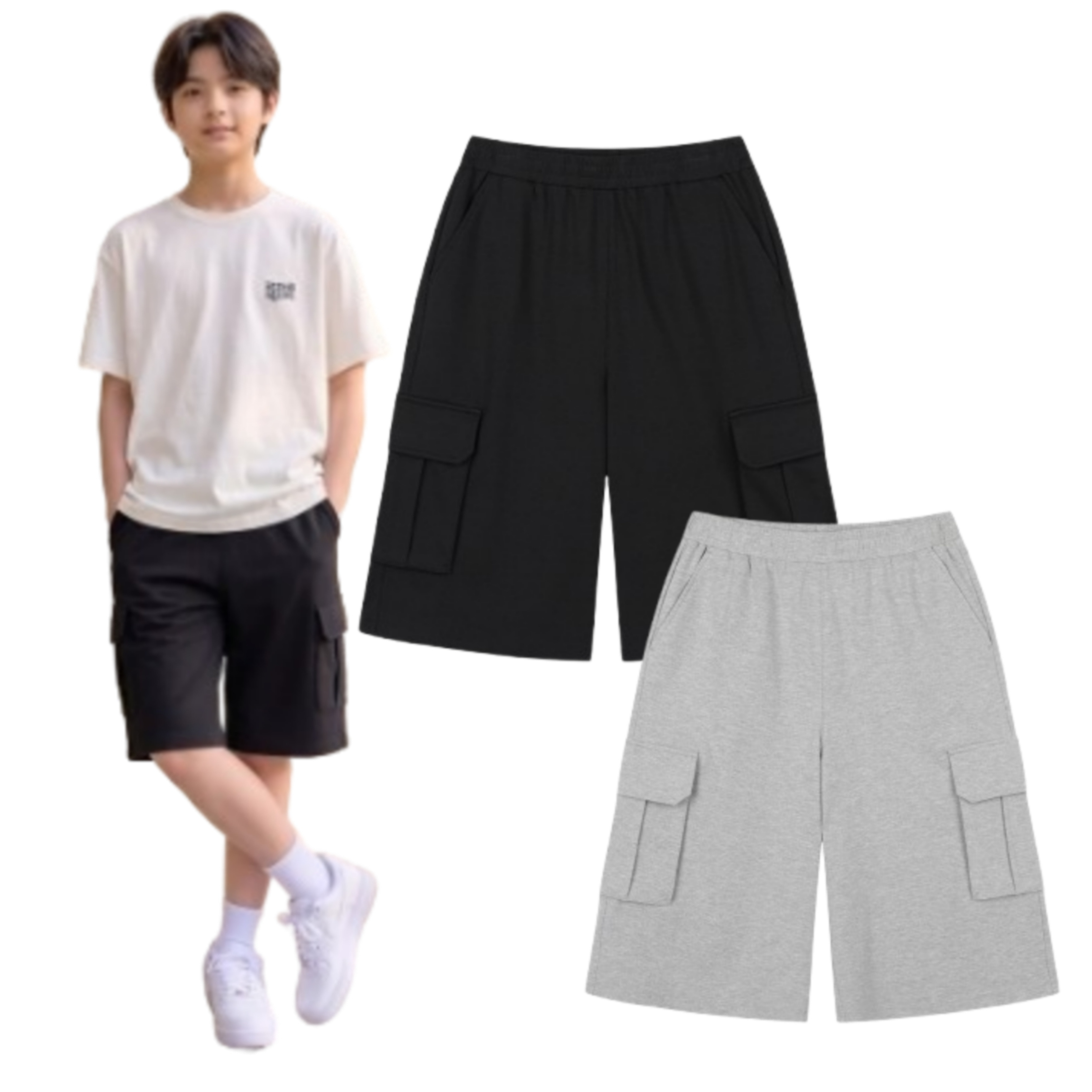 행텐주니어 6부 카고 버뮤다 팬츠/14570-037-414-31_BP_이미지