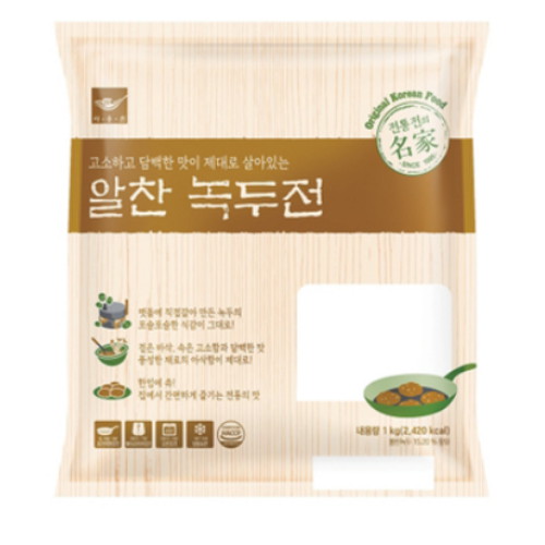 사옹원 알찬 녹두전 1kg (3개)