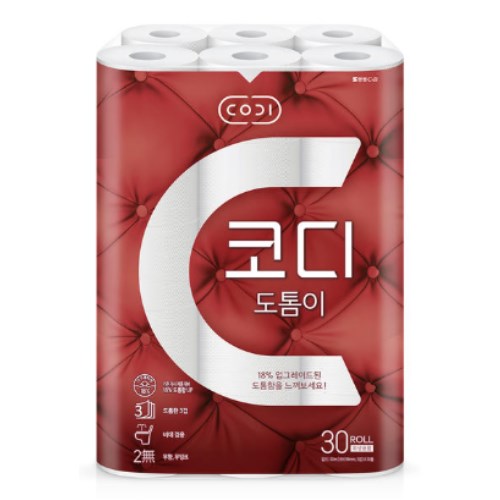 코디 도톰이 30m (30롤) (4팩)_이미지