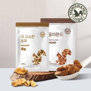  산과들에 생아몬드 500g + 볶음아몬드 500g [1개]