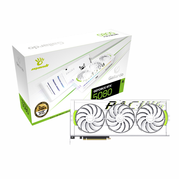 지포스 RTX 5080 Gallardo OC D7 16GB White 인텍앤컴퍼니