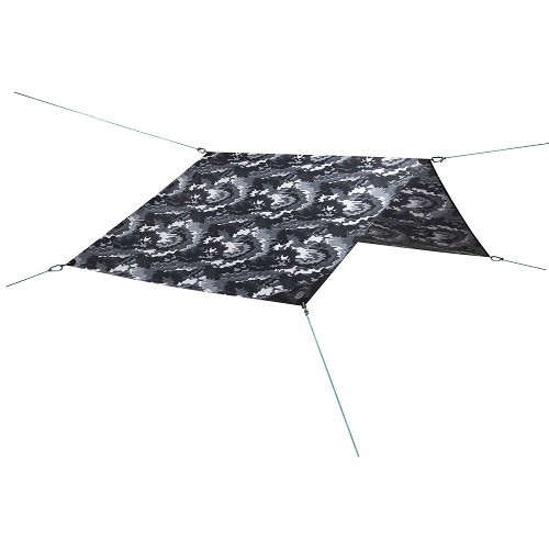 알바트레 트레인 차박 컨팩트 썬쉐이드 사각 타프 블랙카모 (147x250cm)_이미지