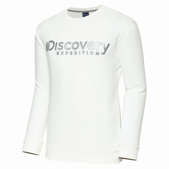 디스커버리 익스페디션 고주파 로고 기모 맨투맨 (DMMT75561, 남성용)_이미지