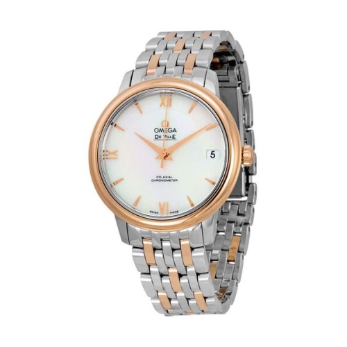 424.20.33.20.05.002 드 빌 오토매틱 마더 오브 펄 다이얼 스테인리스 스틸 및 18k