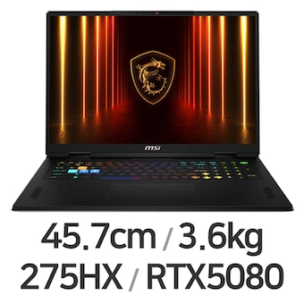 MSI 벡터 18 HX AI A2XWIG-U9 QHD+ WIN11