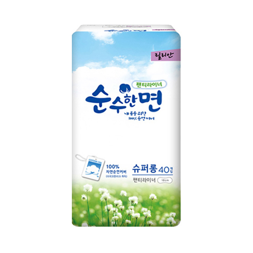 순수한면 슈퍼롱 팬티라이너 40개[1팩(40개)]