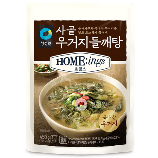 대상 청정원 호밍스 사골 우거지 들깨탕 450g이미지입니다. 누르면 해당 게시물로 새창이동합니다.
