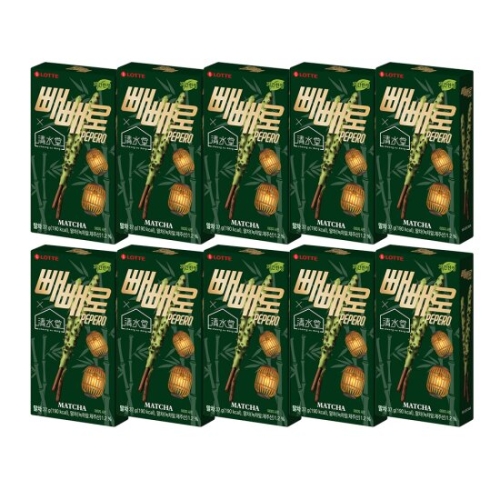 롯데제과 빼빼로 말차 37g (10개)_이미지