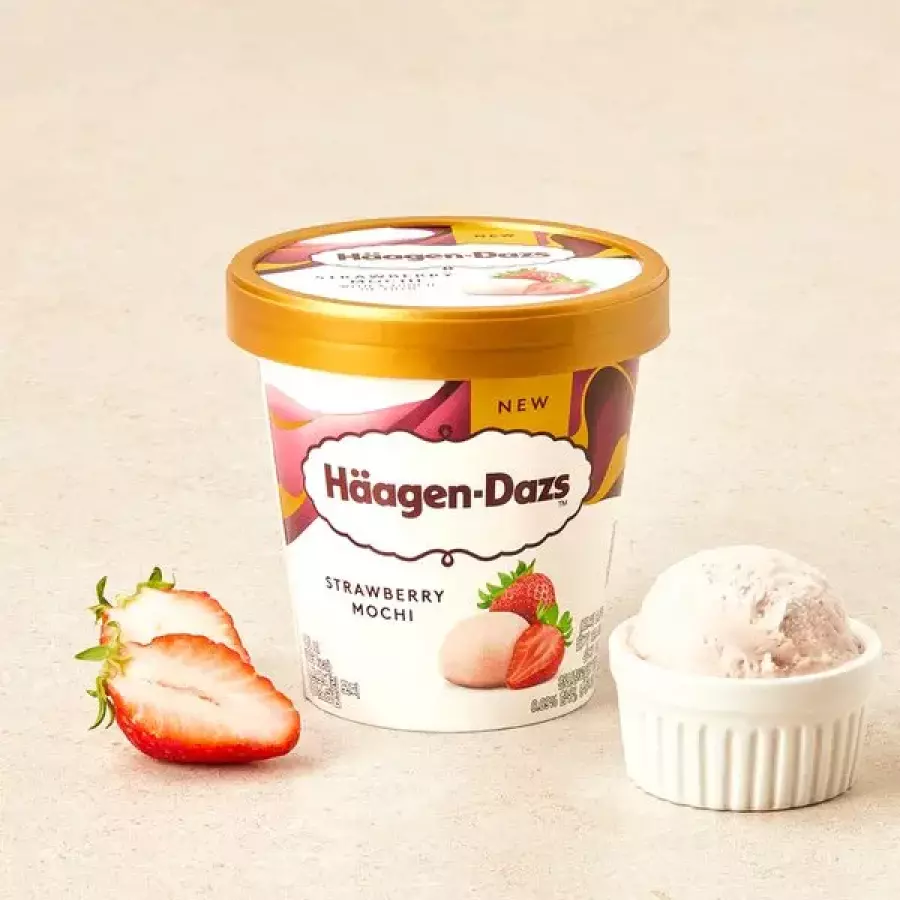 하겐다즈 스트로베리 모찌 파인트 403ml (1개)_이미지