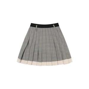 에꼴드파리 드라로얄 플리츠 체크 미니 스커트_RB33WSAM09Z