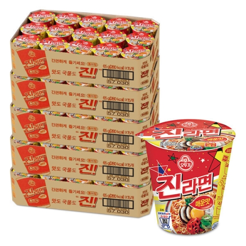 오뚜기 진라면컵 매운맛 65g (75개)_이미지