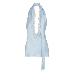 발망 실크 홀터 넥 탑 FF1AG700MH40 T