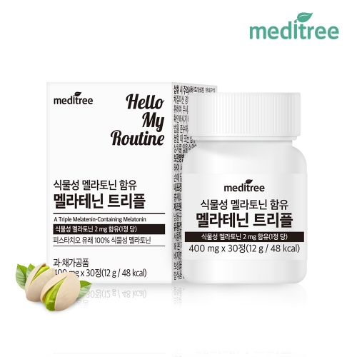 메디트리 식물성 멜라토닌 함유 멜라테닌 트리플 30정 (1개)_이미지