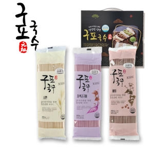 구포국수 명품 선물세트 3개입 소면 메밀 자색고구마_이미지