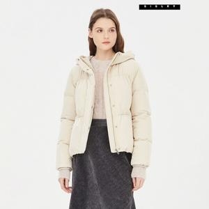 SISLEY 크리스탈 후드 벨티드 패딩 SAPD41361BE