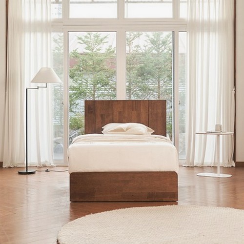 빌라드우드 호텔형 원목 LED침대 SS