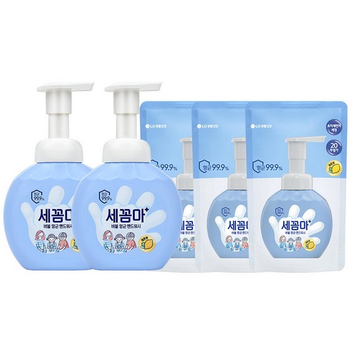 온더바디 세꼼마 핸드워시 레몬향 250ml+리필 200ml (본품2개+리필3개)_이미지