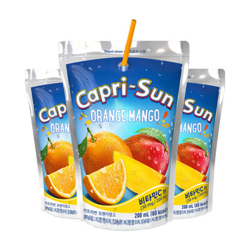 농심 카프리썬 오렌지망고 200ml이미지입니다. 누르면 해당 게시물로 새창이동합니다.