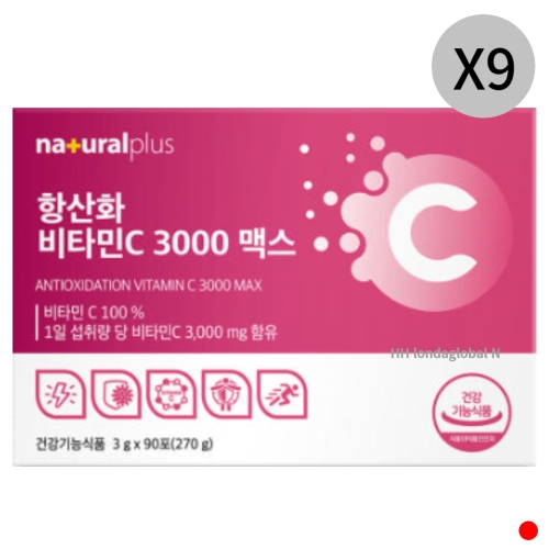 내츄럴플러스 항산화 비타민C 3000 맥스 90포 (9개)_이미지