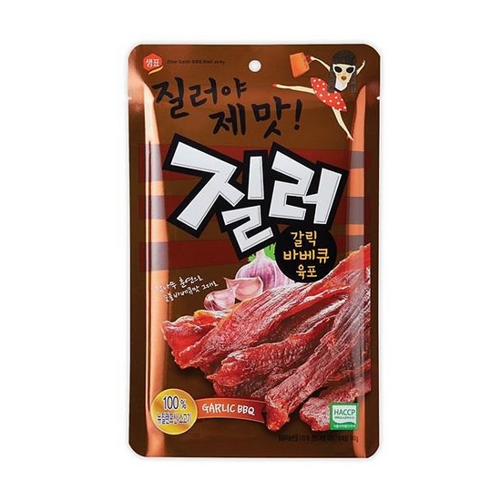 질러 갈릭바베큐 육포 100g