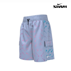 나이키 스윔 스윔 키즈 공용 디지 스우시 옴브레 발리 쇼츠 6인치 NESSD740-451