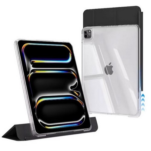 니하 iPad Pro 13 M4 클리어 전면커버 분리형 케이스_이미지