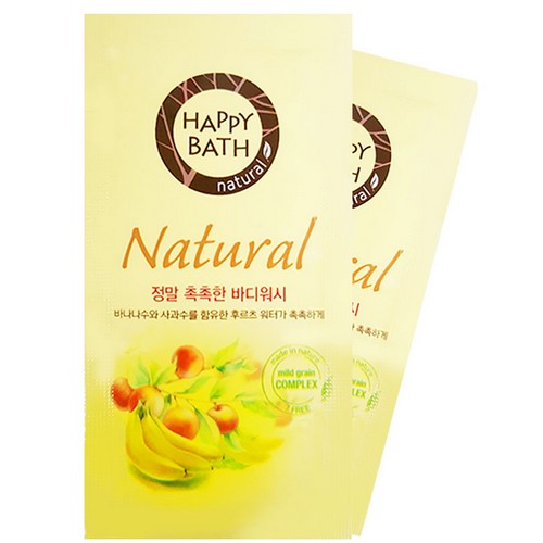 아모레퍼시픽 해피바스 내추럴 정말 촉촉한 타입 바디워시 8ml (1개)