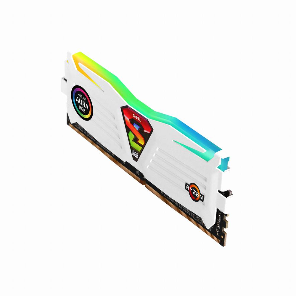 GeIL DDR4-2666 CL19 SUPER LUCE RGB Sync 화이트 AMD Edition 패키지 (16GB(8Gx2))_이미지