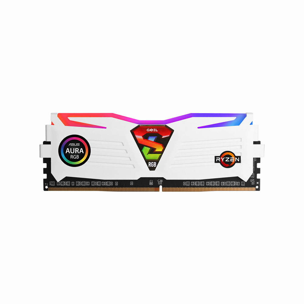 GeIL DDR4-2666 CL19 SUPER LUCE RGB Sync 화이트 AMD Edition 패키지 (16GB(8Gx2))