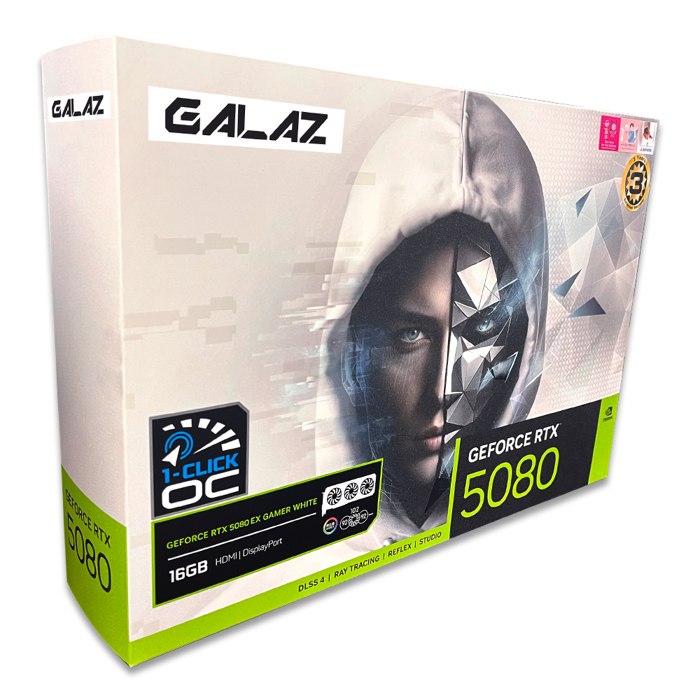 ������ GALAZ ������ RTX 5080 EX GAMER WHITE OC D7 16GB