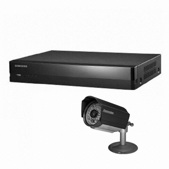 한화비전 SRD-445 + HS-B48QIR 패키지 (녹화기+카메라 4개)_이미지