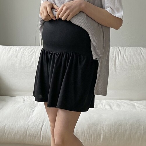 스위트플러스 플레어 임산부 여름 만삭 치마 반바지_이미지