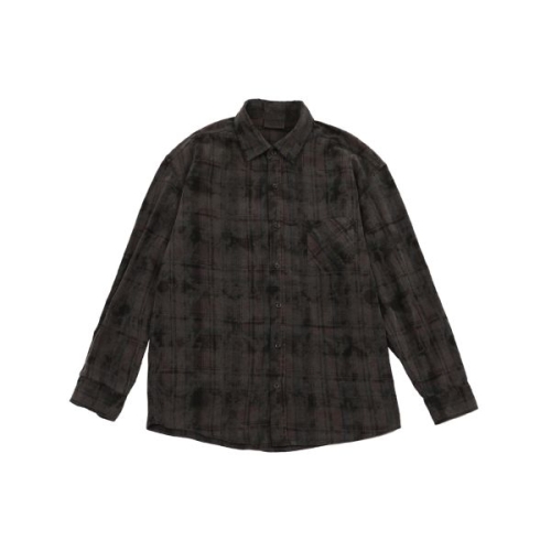 피그먼트 아케인펑크 코티드 체크 셔츠 차콜 1921761