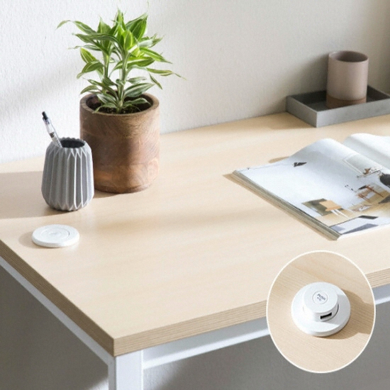 레이디가구 틸튼 USB 컴퓨터책상+화이트의자 (800x600)_이미지