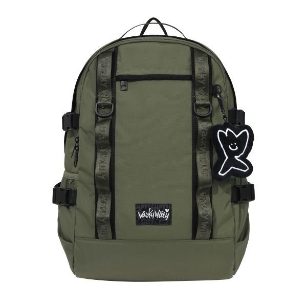 와키윌리 WACKY WILLY 코듀라 웨빙 백팩 카키 600084_이미지