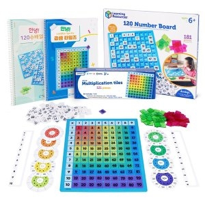 가베가족 러닝리소스 KS5103 수배열판 곱셈타일즈 활동세트